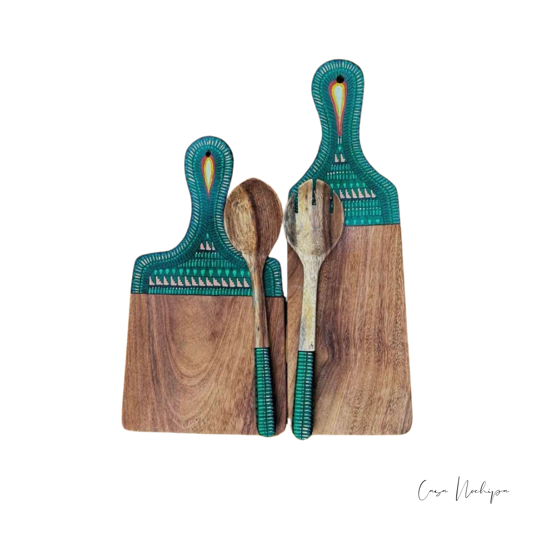 Tabla gourmet de madera de parota, ideal para servir