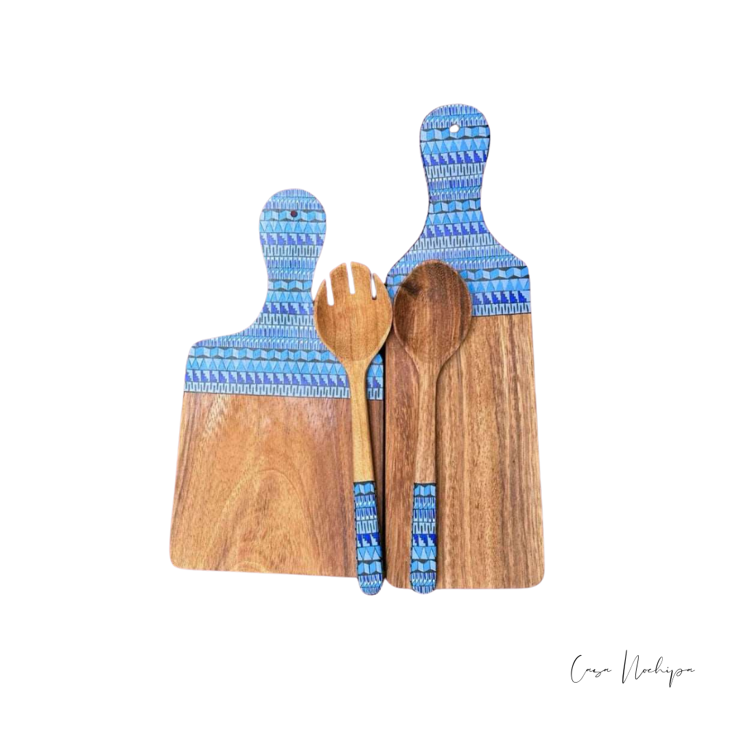 Tabla de cortar de parota, diseño artesanal