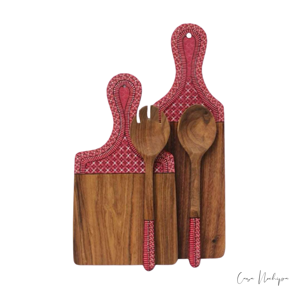 Tabla de parota con detalles únicos, diseño exclusivo