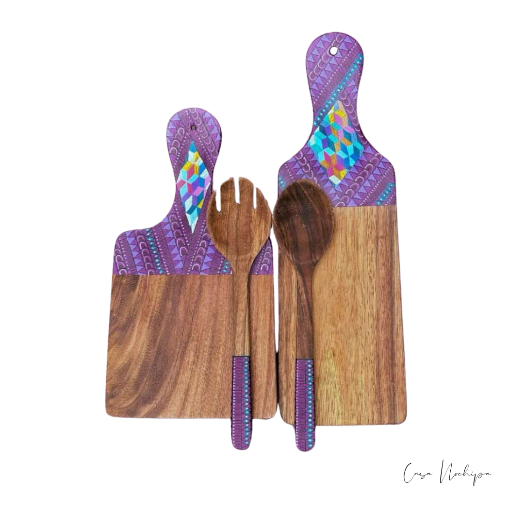 Tabla de parota hecha a mano, Casa Nochipa