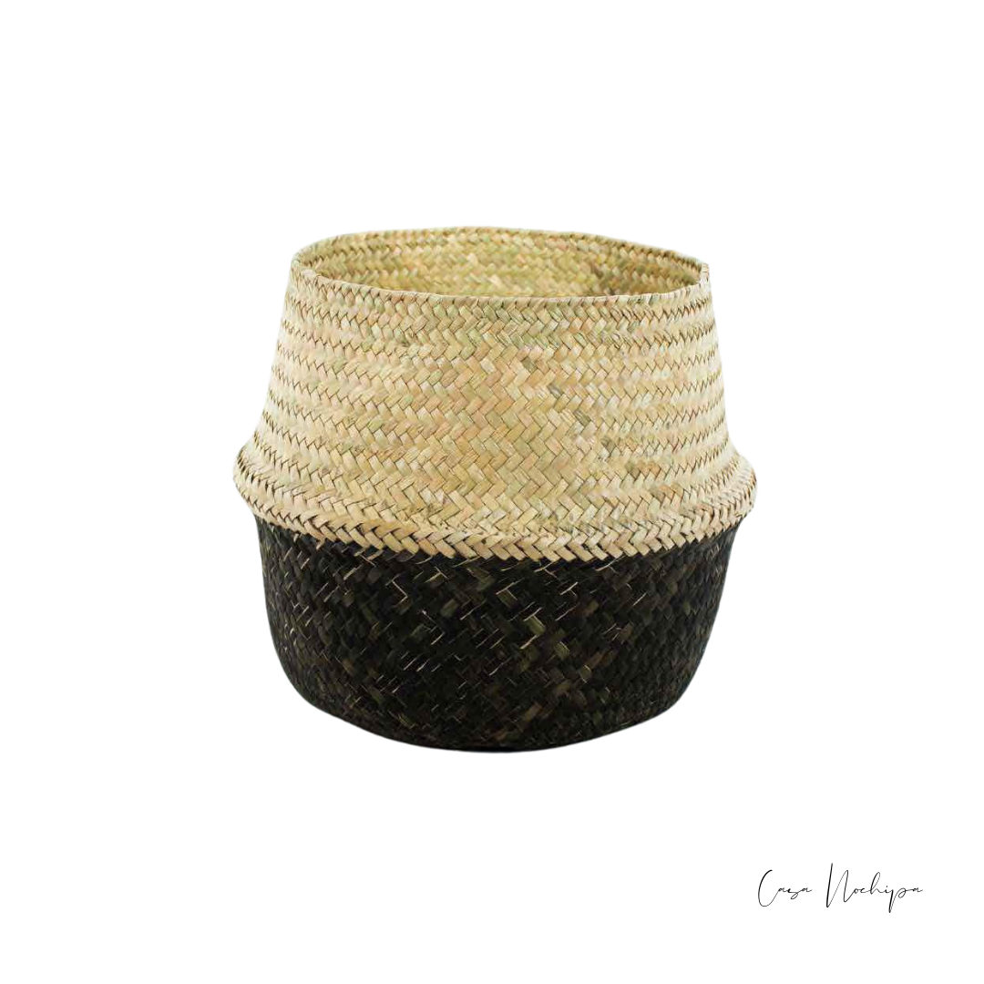 Cubremacetas de fibra natural, elaborado con técnicas tradicionales oaxaqueñas.