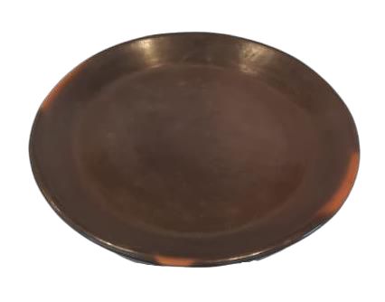 Plato Lunar de Barro Bruñido - 31cm | Artesanías Mexicanas - Casa Nochipa