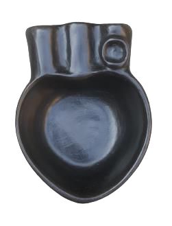 Dulcero Escultura de Barro Bruñido - Corazón | Artesanías Mexicanas - Casa Nochipa