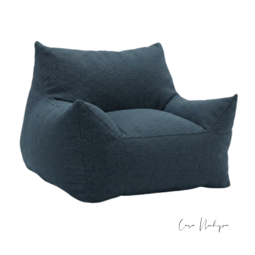 Sofá lounge envolvente para exterior tapizado en tela Sunbrella resistente al sol, humedad y manchas
