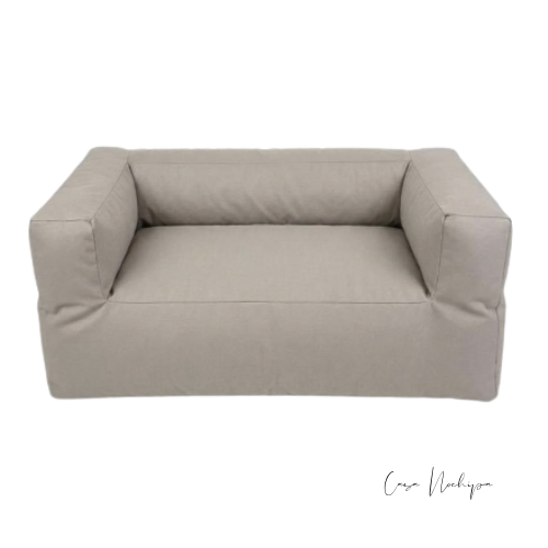 Sofá modular para exterior tapizado en tela Sunbrella resistente al sol, humedad y manchas